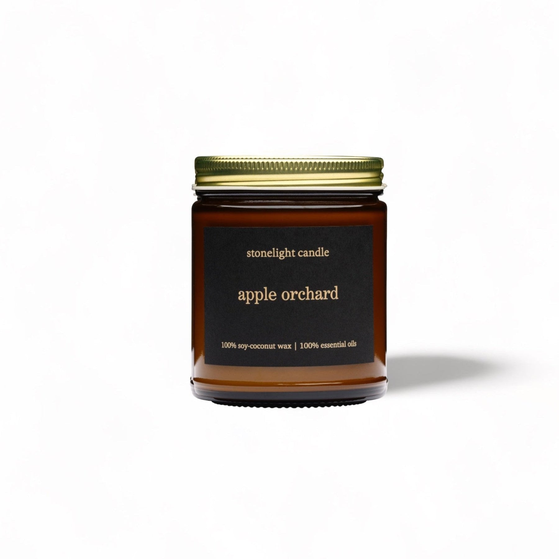 Stonelight Candle Apple Orchard jar on a white background